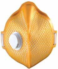 reduce heat and moisture build up inside the respirator. The carbon layer takes out bad odours.