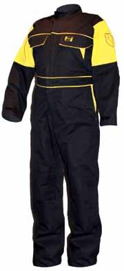 Welding Clothing/Flame Resistant ESAB Coverall The ESAB Black and Yellow coverall has been designed to give the welder maximum protection and comfort.