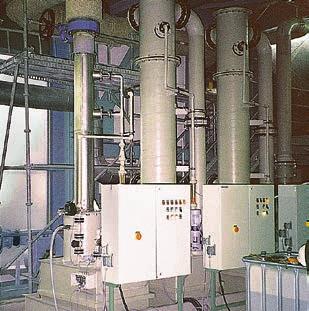 Gas scrubbing and and recovery of recycable wastes Besides waste gas scrubbing systems we offer scrubbing systems for the separation of inorganic and water-soluble organic substances from process