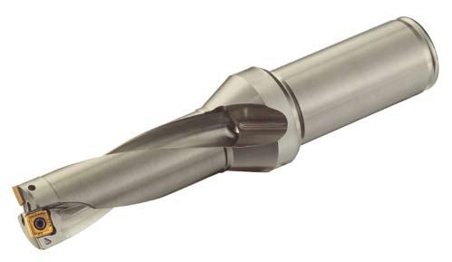 Walter Xtra tec insert drill: extremely accurate, extremely efficient, extremely cost-effective The tool Drills with four-sided indexable inserts Z = 1 effective Bore depths of 2 4 x D Diameter range