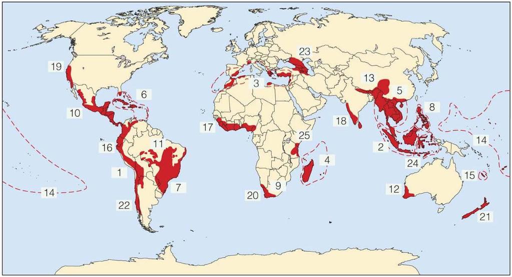 Issue: biodiversity hot spots: what is a biodiversity hot spot?