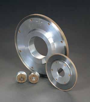 In addition to glass grinding, applications have extended to grinding and sharpening carbide tipped saws, ferrite, ceramic, tungsten carbide,