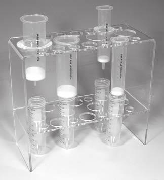 The Plastic Washers can also be used to hold the columns on top of suitable collection tubes or flasks.