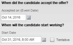 15. Once the candidate has entered the step/status Offer/Accepted, HR will send the candidate the 2 nd