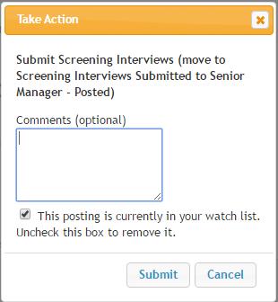 Pre-Screening Interview Questions: Departments are encouraged to upload their pre-screening interview questions for review.