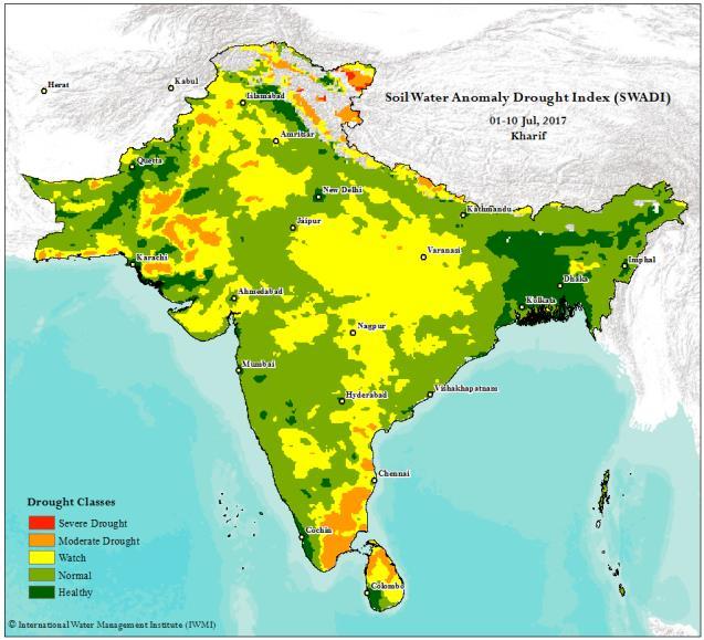 It can be observed, that during this time period all the three indices shows a close relation between each other. The peninsular India has reviving well from the drought situation.