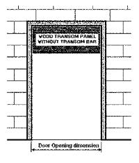 FIRERATEDPRODUCTS TRANSOM & SIDELIGHTS TRANSOM FRAME WITHOUT TRANSOM BAR (1-3/4 wood panel installations) NOTE - Listed f Neutral Pressure - do manufacturers may have positive pressure listings Frame