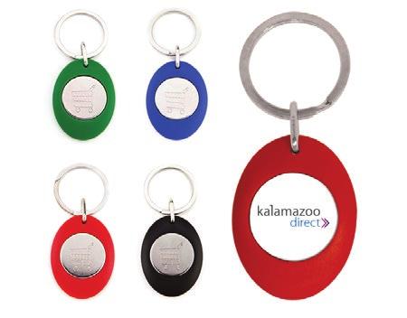 Personalised Promotional Keyring Used as an effective promotional tool, personalised keyrings can be given out to customers to promote your business and create a lasting