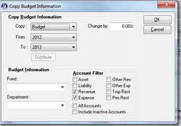 Unit 6: Closing General Ledger Figure 116: Copy Budget Information 7. When the information message displays, click Yes. 8.