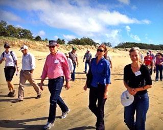 Participants toured Mackay and surrounds by bus, visiting a range of operational sites and on-ground works from beaches and wetlands, to fish barriers and rainfall simulation.
