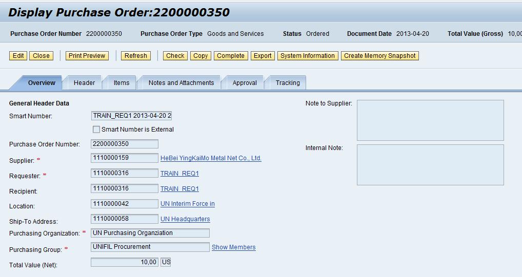 Display Purchase Order Screen 5. To print a PO, click the Print Preview button. A.