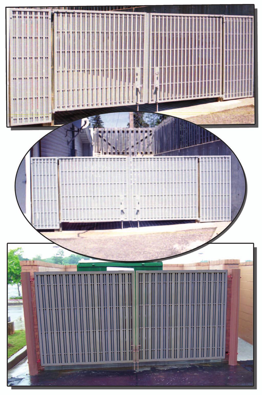 DURAGRID fiberglass trash gates and enclosures are a perfect solution to the challenge of screening waste receptacles while maintaining easy accessibility.