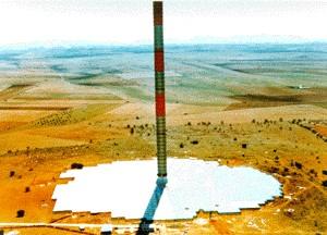 Solar Chimney Air in a very large