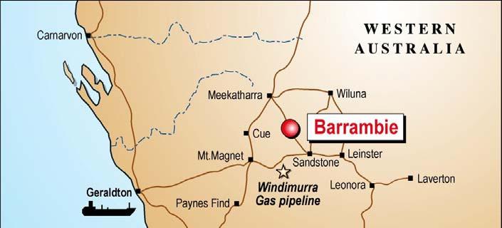 APPENDIX A: SUPPORTING INFORMATION Figure 3: Barrambie Titanium Vanadium Project location plan JORC Mineral Resources Barrambie Titanium Project has Mineral Resources of 47.