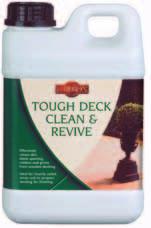 Decking Tough Deck Clean & Revive A HIGHLY EFFECTIVE CLEANER FOR CLEANING OLD, TIRED AND DIRTY DECKING WHICH HAS FADED OVER TIME.