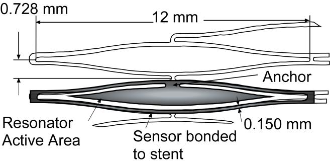 A.2 Sensor design As shown in Figure A.1, the sensor design conforms to the cell of a conventional stent structure.