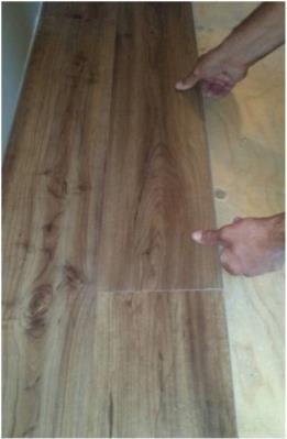 PARKAY LAMINATE FLOORING provides a very tight fit. Proper care must be used to ensure all seams are tight at end of install.