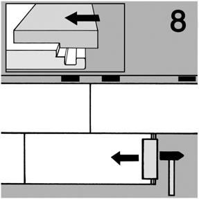 3) Continue to lay each remaining panel by folding the length of the panel first (Fig.
