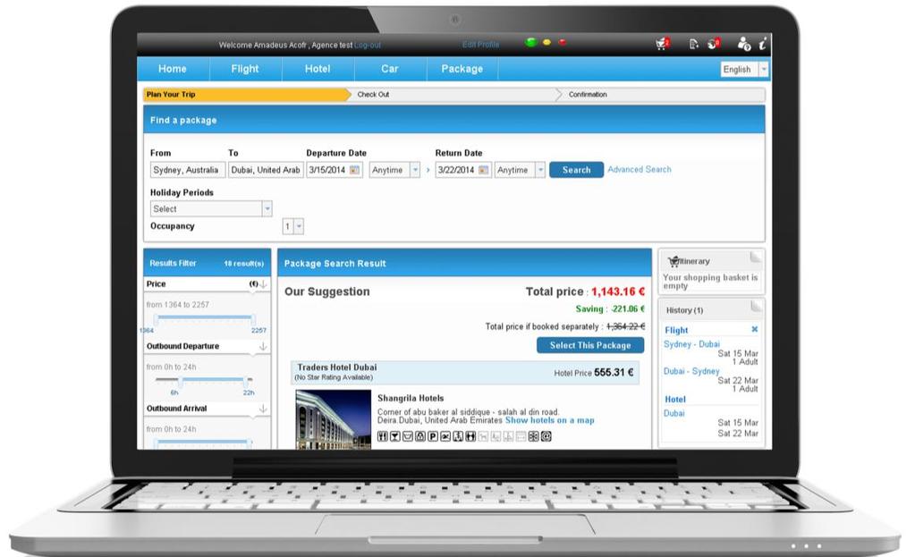 New User Interface Ensure full acceptance of your online booking solution and save agents valuable time thanks to Amadeus e-power Consolidator s latest exciting features.