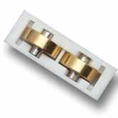 weatherstripping at all sealing locations decreases air and water infiltration Brass rollers provide long-lasting,