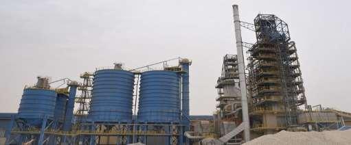 LIME PLANT Start period: 2010 Nominal capacity (TPD): 500 Equipment: Products: Furnace 200 TPD