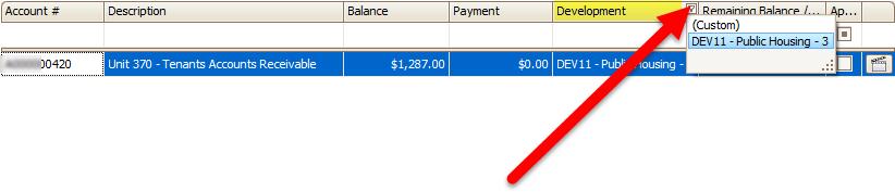 To automatically distribute the total payment across all selected accounts, click the button.