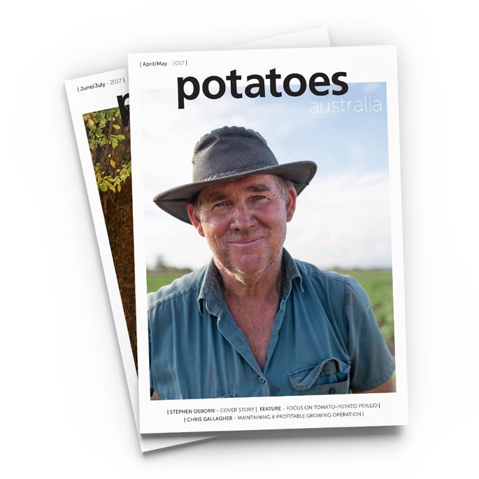 BI-MONTHLY MAGAZINES POTATOES AUSTRALIA Potatoes Australia is the premier bi-monthly publication for the Australian potato industry.