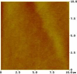 These areas were not measured using AFM; however they do contribute to the impression of a lack of wafer uniformity. Figure 11: AFM depictions of the SiC substrate surface.