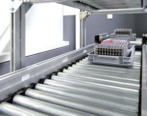 Intelligent solutions with 24 volt RollerDrives from Interroll Modernisation and construction of new conveyor systems in pharmaceutical production Numerous examples show how use of 24 volt technology