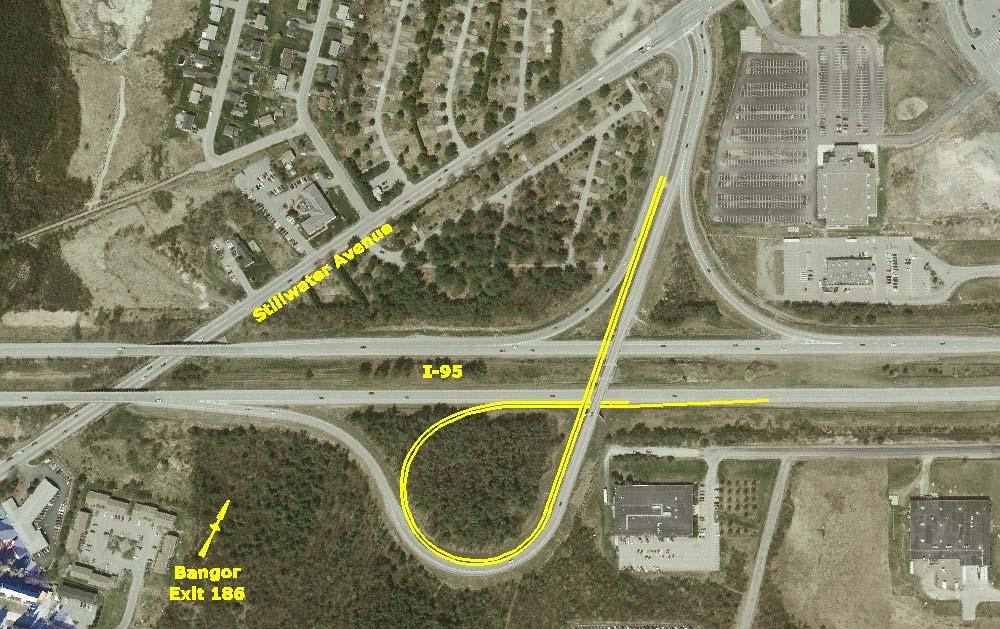 Figure 4.13 Potential NB On-Ramp at Exit 186.