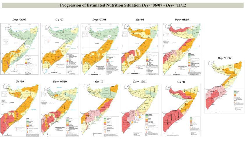 2. Nutrition The following section analyses trends in the levels of acute malnutrition, as well as immediate and underlying factors of Somalia s nutrition situation.