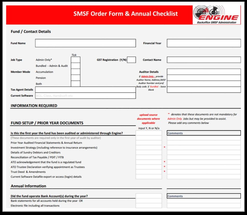 4.3 Upload Fund documents Upload the completed checklist & all related documents.