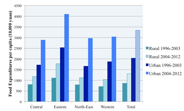Basic analysis Food access Food Access in rural and urban areas by macro-region Eastern region recorded was with much higher levels than other regions.