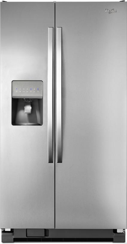 APPLIANCES Whirlpool 36 Wide Large Side-by-Side Refrigerator Key Features: Accu-Chill Temperature Management System SpillGuard Glass Shelves Adaptive Defrost Adjustable Gallon Door Bins LED Interior