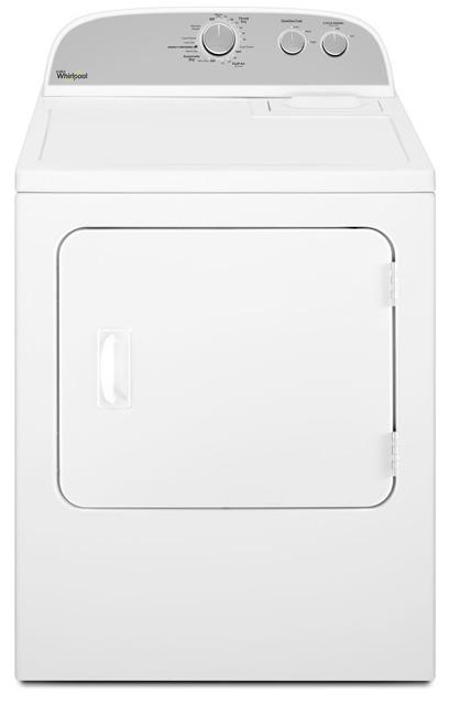 Height: 43 Width: 27 1/2 Depth: 26 1/3 Whirlpool Electric Dryer Key Features: AutoDry Drying System Wrinkle Shield Option 7.0 cu. ft.