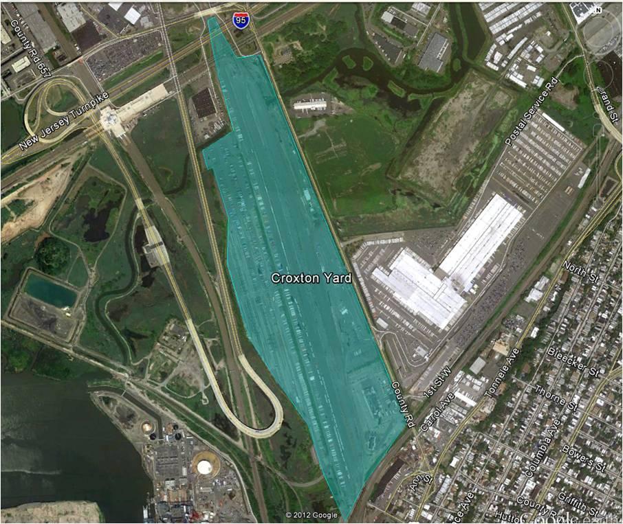 International and Domestic Intermodal Facilities Croxton Yard Croxton Yard, located on 135 acres in the Croxton section of Jersey City and in Secaucus, Hudson County, is an intermodal terminal for