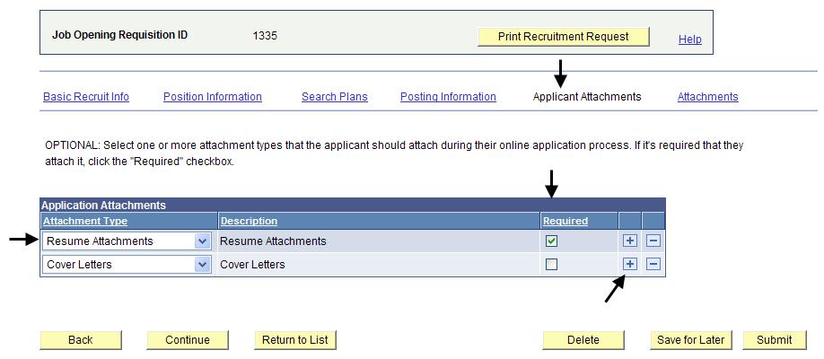 The Resume Attachments is the default Attachment Type, if it is required that