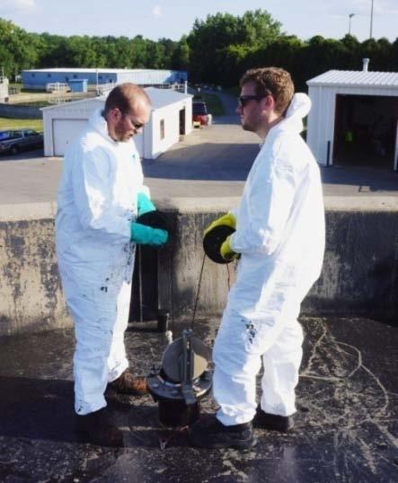 Summary of Mixing Test Data Collected to Date: Digester Sampling: Once per week, both digesters are sampled using a sample bomb similar to the one pictured here and