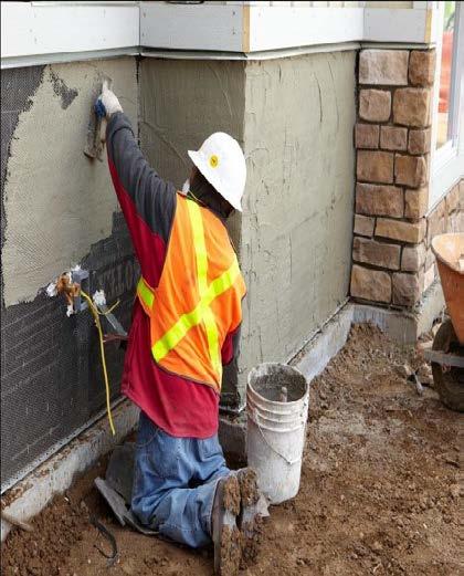 INSTALLATION OF MANUFACTURED STONE VENEER Prior to commencing installation of manufactured stone veneer, ensure that the WRB and flashing are properly installed and integrated with each other.