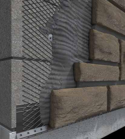 Wood and Concrete Applications Concrete Wall Lath (where necessary) Lath Fasteners - Type & Spacing Per ASTM C1063 Scratch Coat