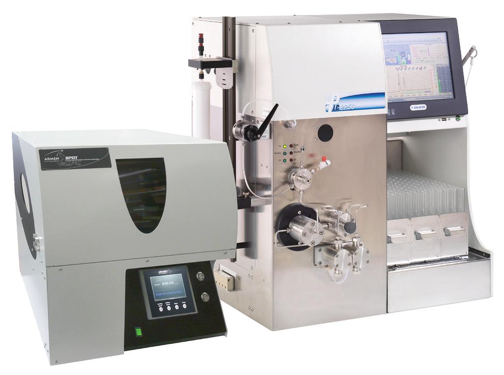 Add CPC to create an advanced purification tool The perfect purification collaboration: PLC + CPC Connect a centrifugal partition chromatography (CPC) column to a PLC Purification System for the