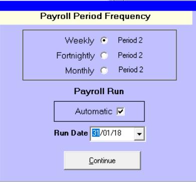Timesheet Entry. Click on the Timesheet Entry button to enter the payroll details for the pay period.