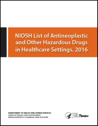USP <800> Hazardous Drugs - The NIOSH list of Antineoplastic and Other Hazardous Drugs in Healthcare Settings 2016 2016 list of HDs released 9/2016 Assessment of risk can be conducted on:
