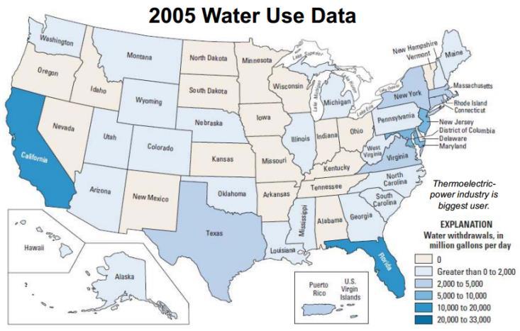 Saline-Water Withdrawals Texas Withdrawals Fresh Saline Total Million gallons per day