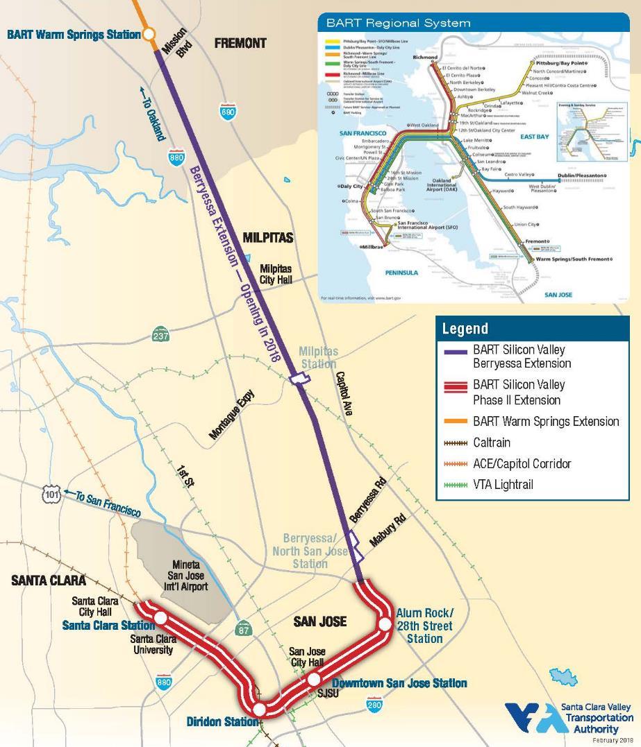 VTA s BART Silicon Valley Development began in the early 2000s as a single 16-mile extension project from Fremont to Santa Clara.