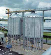 our customers. Silos range in sizes from 5 m³ to 25,000 m³ capacity.