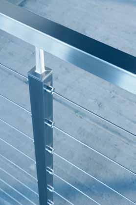 Square Line is the ultimate answer to the demand for contemporary and stylish railing systems. It is an innovative quality concept in which a square tube is used.