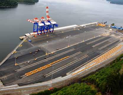 Transportation & Infrastructure Projects BA Blacktop created a joint venture to convert the existing bulk handling facility into a container terminal at the Fairview Terminal Port in Prince Rupert.