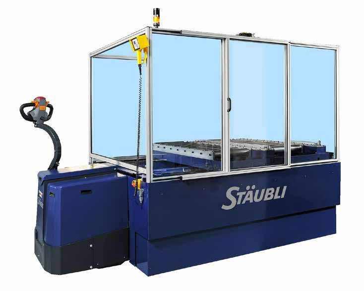 During transport, cart movement and mould locking are controlled automatically.