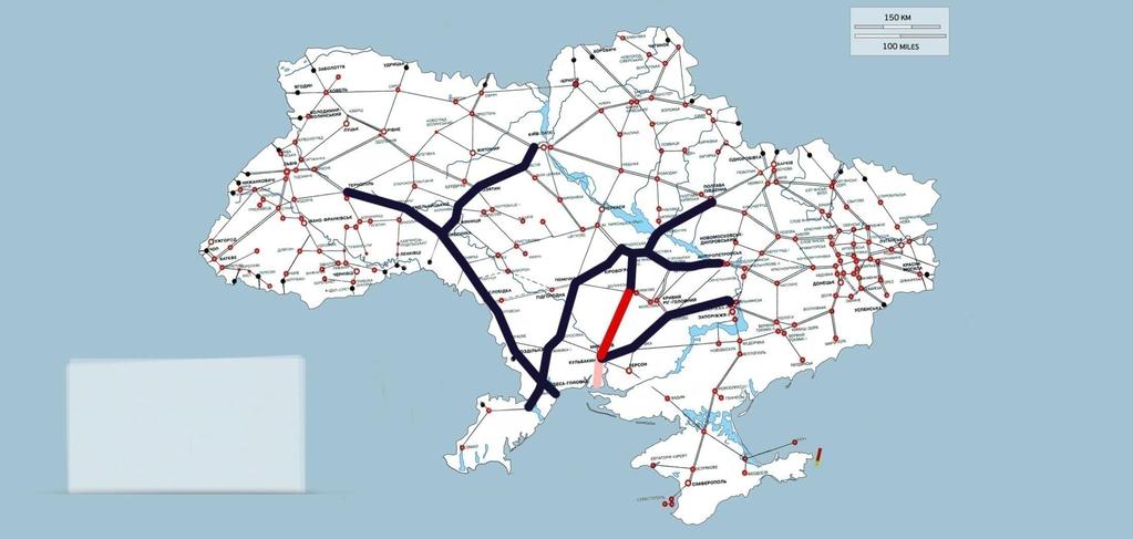 Ukraine railway infrastructure 22 000 KM of commonly used railways >